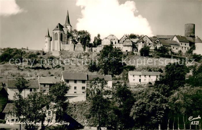 Reifferscheid Eifel Ortsansicht mit Kirche und Burg