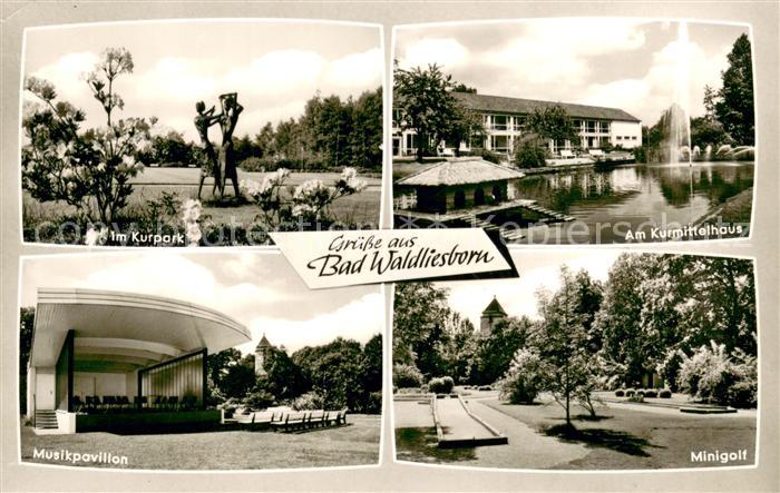Bad Waldliesborn Kurpark Kurmittelhaus Minigolf Musikpavillon