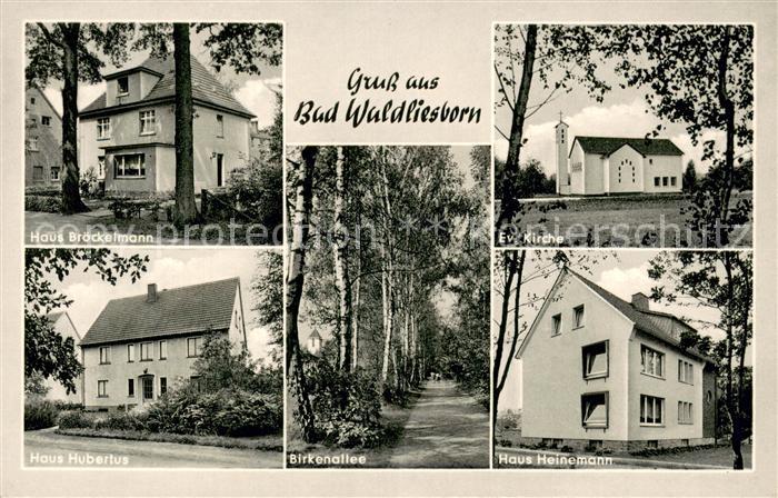 Bad Waldliesborn Kurhaeuser Birkenallee Kirche