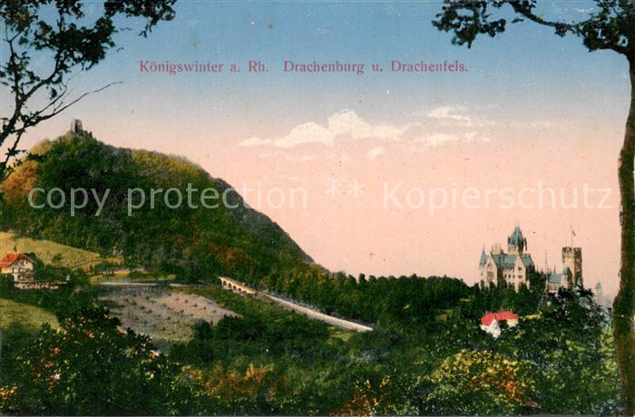 Koenigswinter Drachenburg und Drachenfels