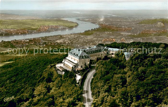 Koenigswinter Hotel Petersberg im Siebengebirge Panorama Rheintal Fliegeraufnahm