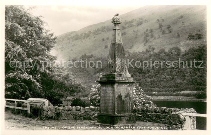 Loch Oich Monument The Well of the Seven Heads near Fort Augustus