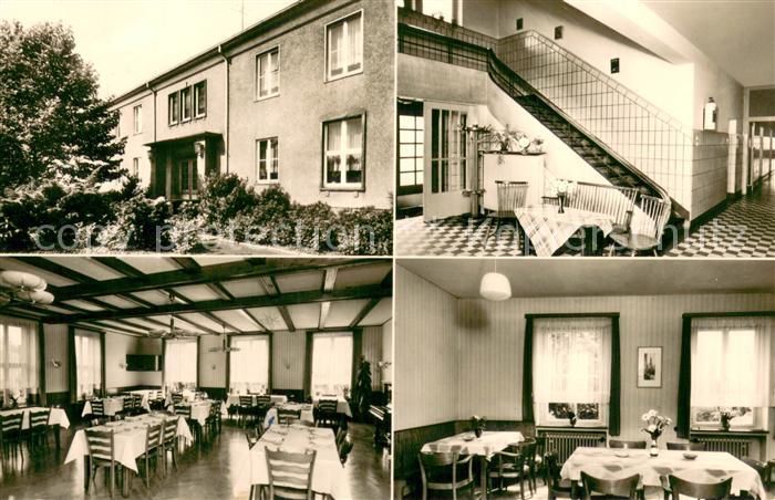 Heeren-Werve Haus der Maennerarbeit der ev. Kirche von Westfalen Speisesaal Hall