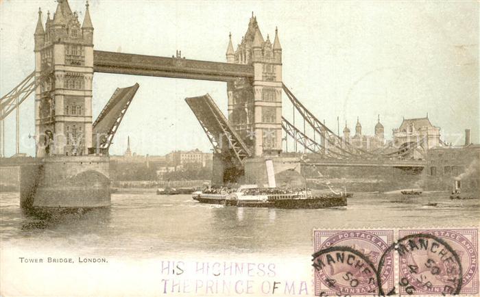 London The Tower Bridge River Thames