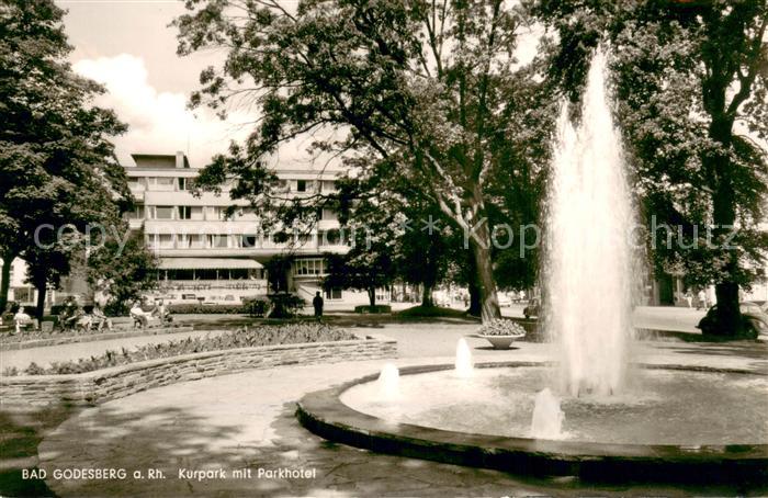 Bad Godesberg Kurpark mit Parkhotel Springbrunnen