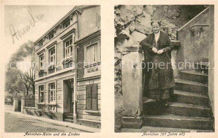 Bad Godesberg Aennchen-Heim und die Linden Gedicht von Kurt Janssen Biographie-A