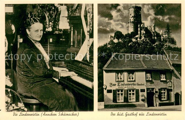 Bad Godesberg Historischer Gasthof zur Lindenwirtin Aennchen Burgruine Godesburg