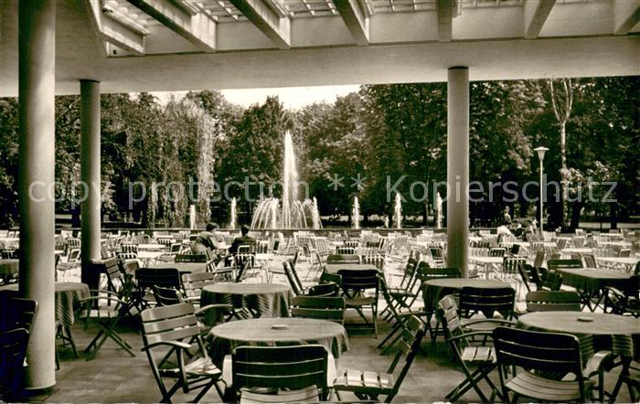 Bad Godesberg Stadthalle Restaurant Terrasse Wasserspiele Park