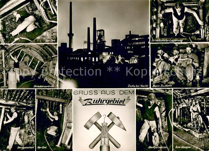 Herne Westfalen Gruss aus dem Ruhrgebiet Zeche Bergbau