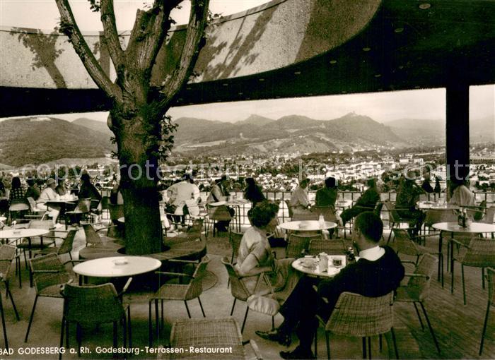 Bad Godesberg Godesburg Terrassen Restaurant Fernsicht