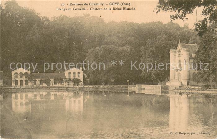 Coye-la-Foret Etangs de Comelle Chateau de la Reine Blanche