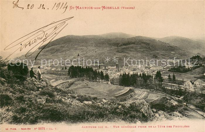 Saint-Maurice-sur-Moselle Vue Generale prise de la Tête des Feuillées