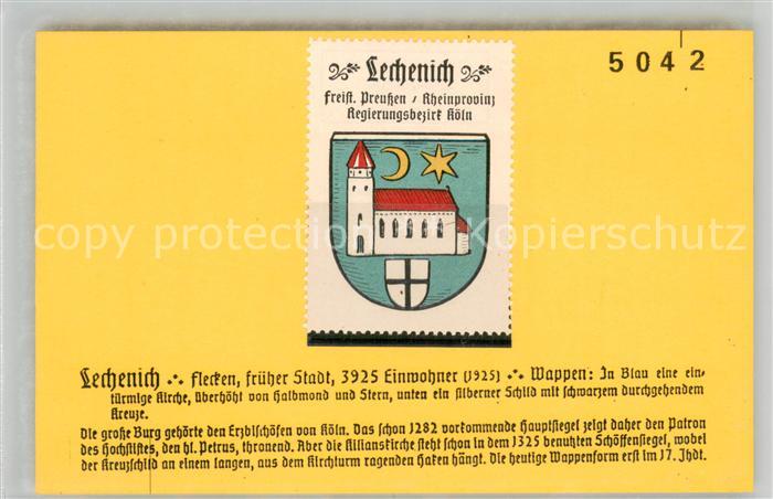 Lechenich Orts-Vignette Wappen