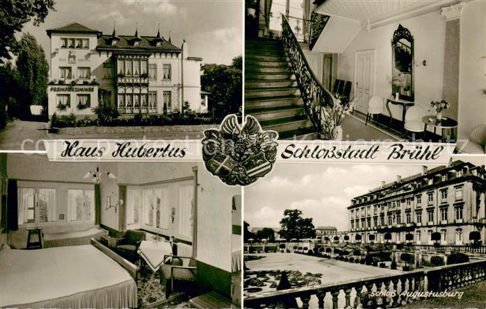 Bruehl Rheinland Haus Hubertus Pension Schlossstadt Schloss Augustusburg