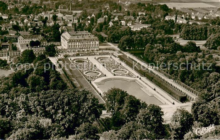 Bruehl Rheinland Schloss Augustusburg Fliegeraufnahme