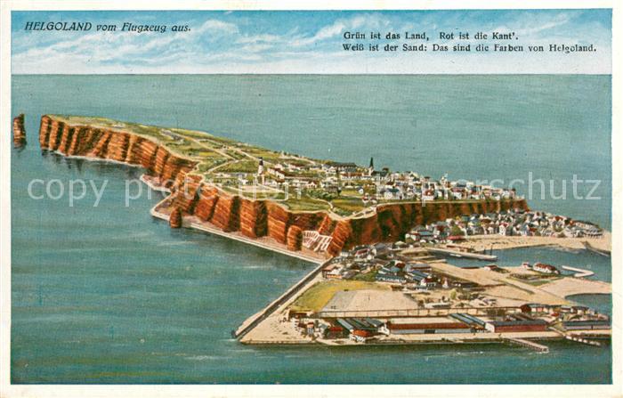HELGOLAND Insel Schleswig-Holstein Fliegeraufnahme Insel