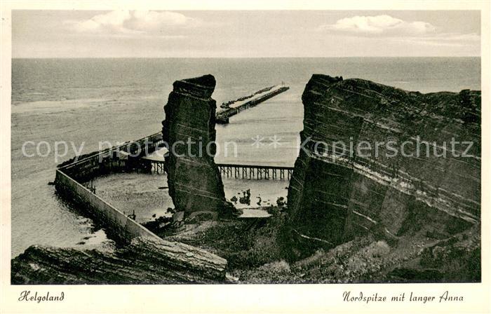 HELGOLAND Insel Schleswig-Holstein Nordspitze mit langer Anna