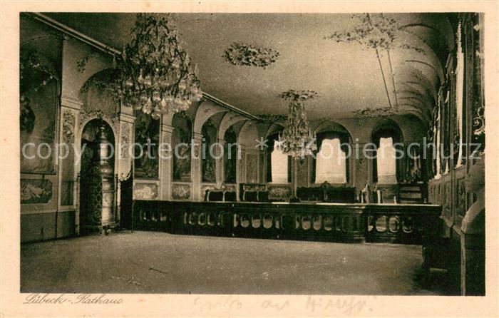 LueBECK  CITY Rathaus innen Audienzsaal des Senats