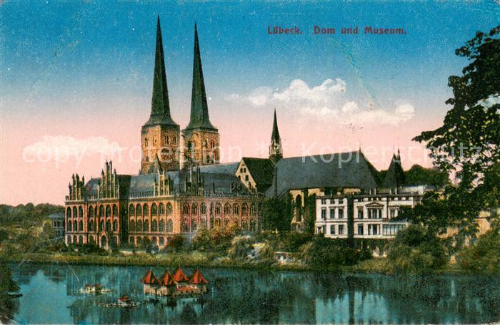 LueBECK  CITY Dom und Museum Kuenstlerkarte