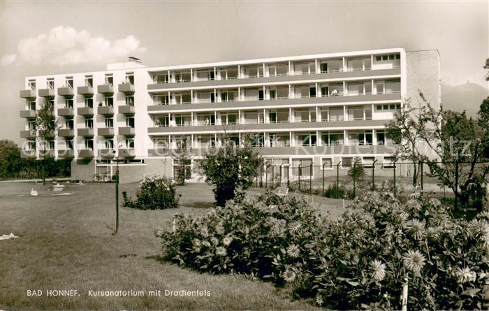 Bad Honnef Kursanatorium mit Drachenfels