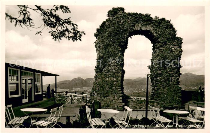 Bad Honnef Gaststaette Ruine Rolandsbogen Siebengbirge