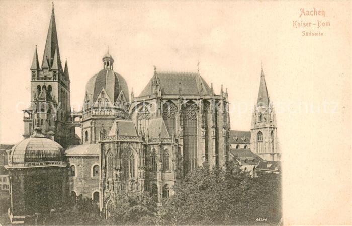 Aachen Kaiser-Dom Suedseite