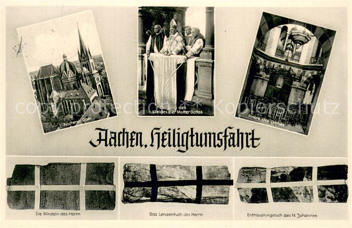 Aachen Dom Innere des Domes Heiligtumsfahrt