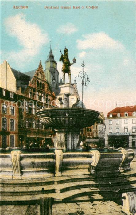 Aachen Denkmal Kaiser Karl des Grossen