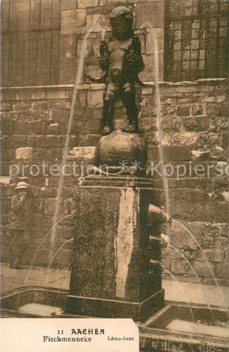 Aachen Fischmenneke Brunnen