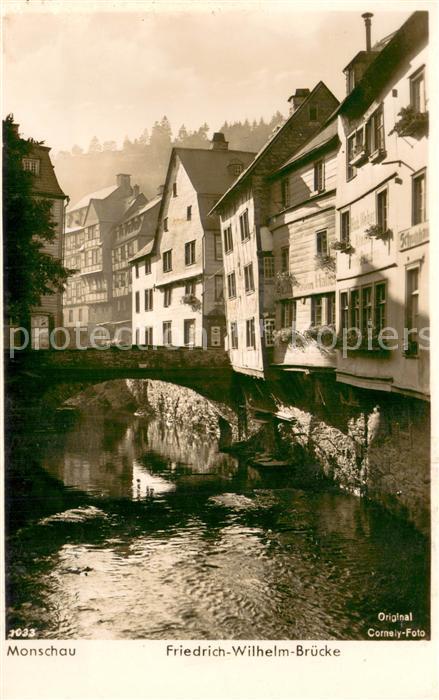 Monschau Montjoie NRW Friedrich-Wilhelm-Bruecke Eifel Foto Cornely