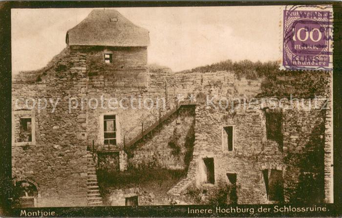 Montjoie Monschau Innere Hochburg der Schlossruine