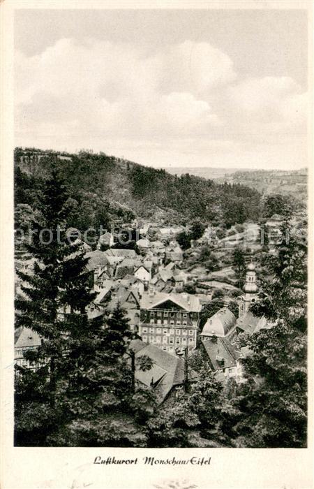 Monschau Montjoie NRW Luftkurort Eifel Ortsansicht