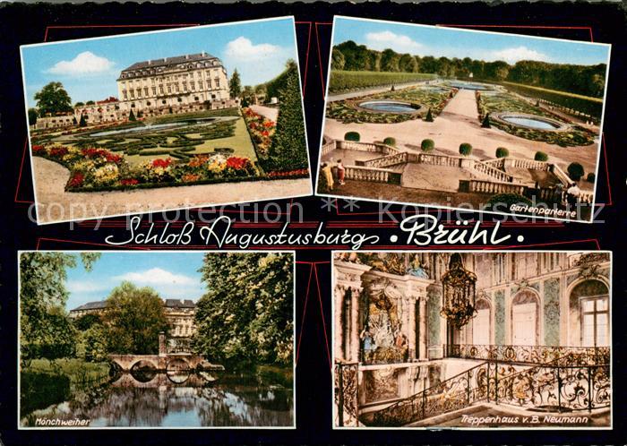 Bruehl Rheinland schloss Augustusburg Gartenparterre Moenchweiher Treppenhaus v.