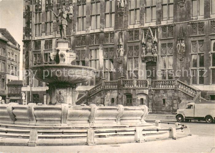 Bad Aachen Rathaus Brunnen