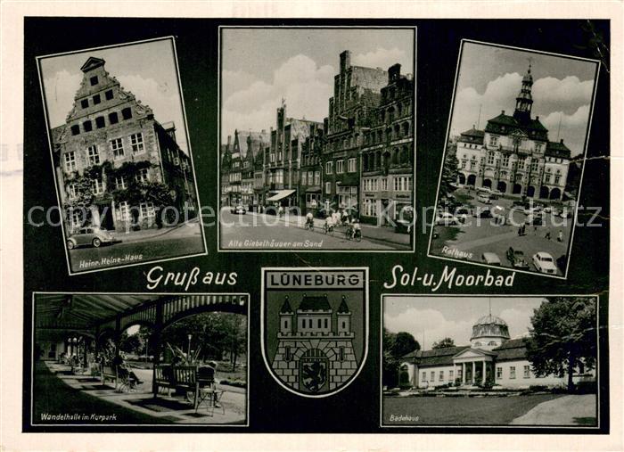 LueNEBURG CITY Kurpark Rathaus Alte Giebelhaeuser Badehaus