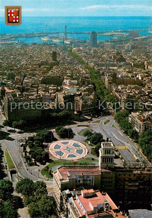 Barcelona Cataluna Fliegeraufnahme Catalunia Platz