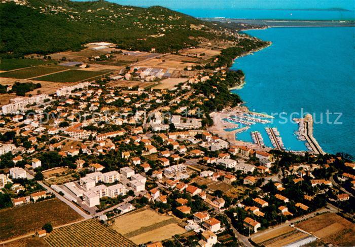Carqueiranne Cote Varoise Fliegeraufnahme Salettes und Hafen