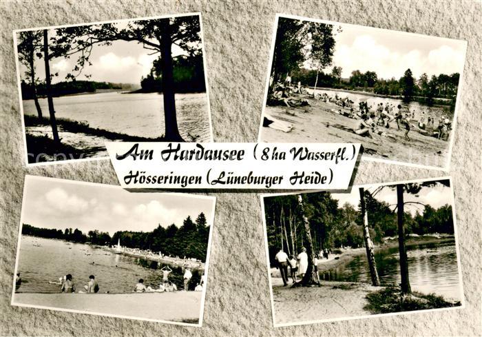 Hoesseringen Hardausee Strandpartie Lueneburger Heide