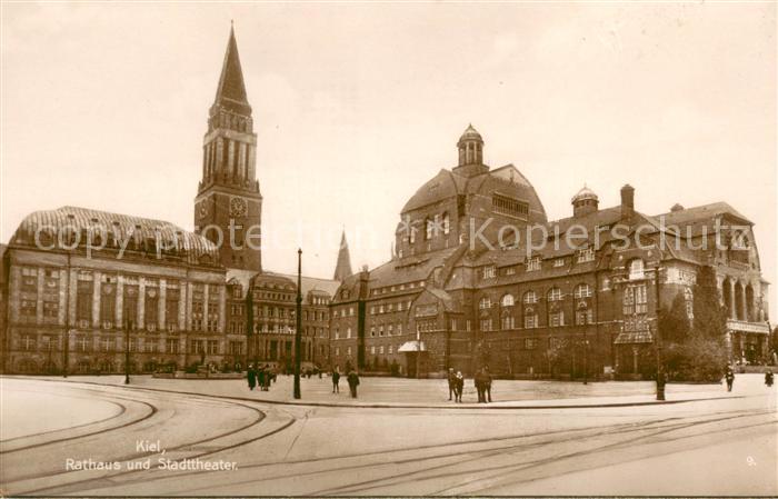 KIEL  CITY Rathaus und Stadttheater