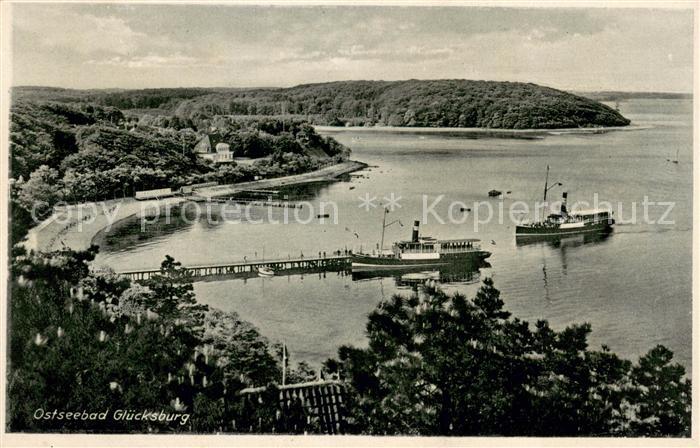 Gluecksburg Ostseebad Panorama Mole