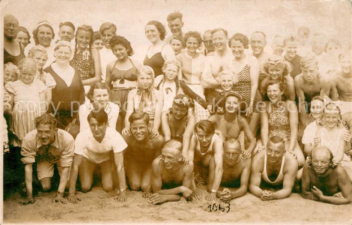 Norderney Nordseebad Gruppenfoto am Strand