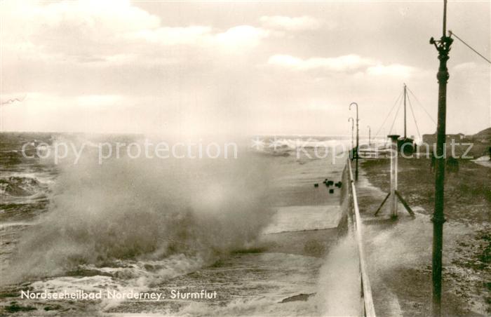 Norderney Nordseebad Sturmflut
