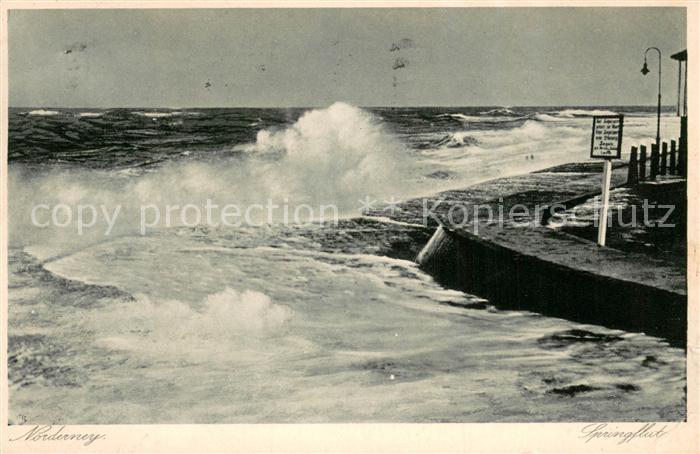 Norderney Nordseebad Springflut