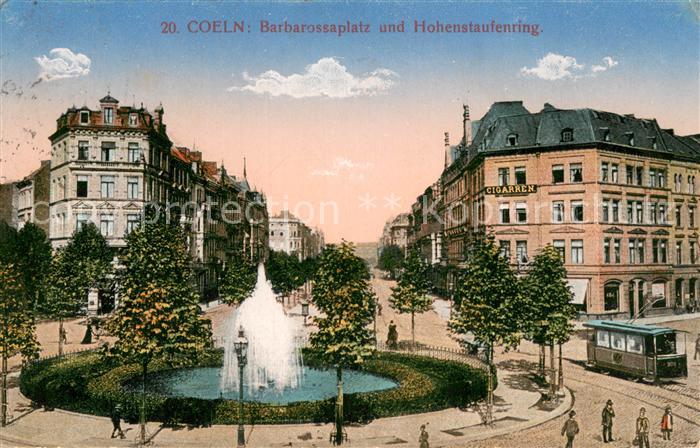 Koeln Rhein Barbarossaplatz und Hohenstaufenring