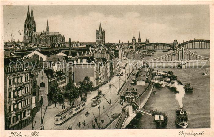 Koeln Rhein Leystapel