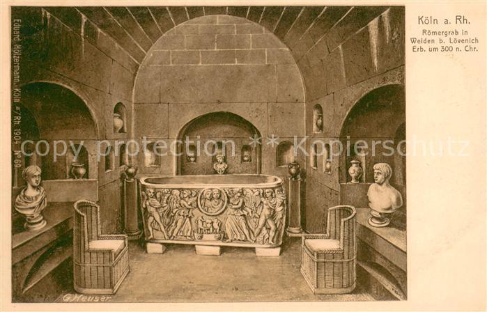 Weiden Rheinland Roemergrab in Welden