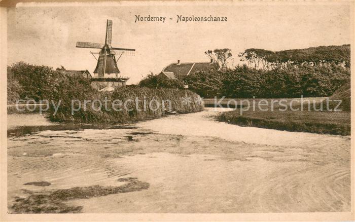 Norderney Nordseebad Napoleonschanze Windmuehle