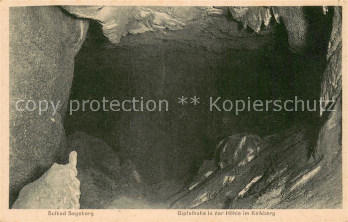 Bad Segeberg Gipfelhalle in der Hoehle im Kalkberg