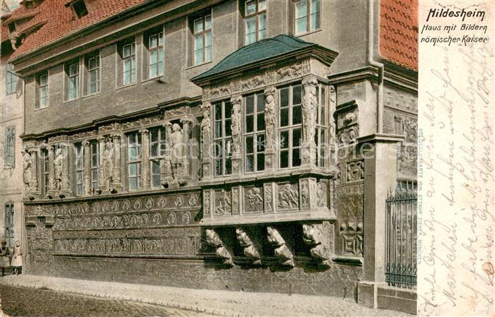 HILDESHEIM  CITY Haus mit Bildern roemischer Kaiser