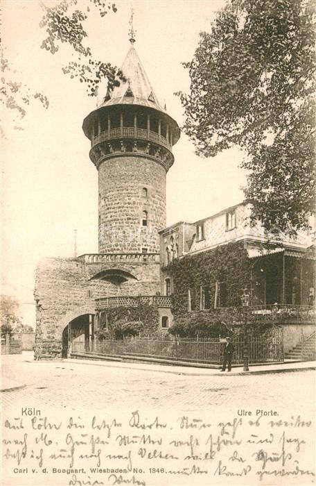 Koeln Rhein Ulre Pforte